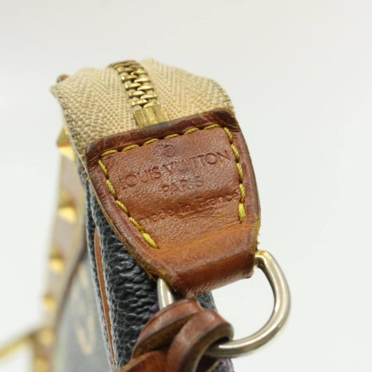 Louis Vuitton Monogram Multicolor Pochette Accessoires Pouch Black SL1013 - Cap N Wrap