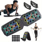 Multifunctional Folding Push-Up Board with Resistance Bands – Full Body Home Workout Trainer