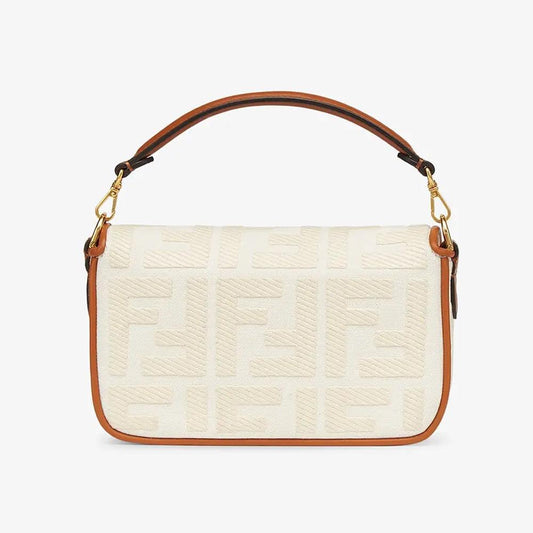 BAGUETTE White Canvas FF Bag