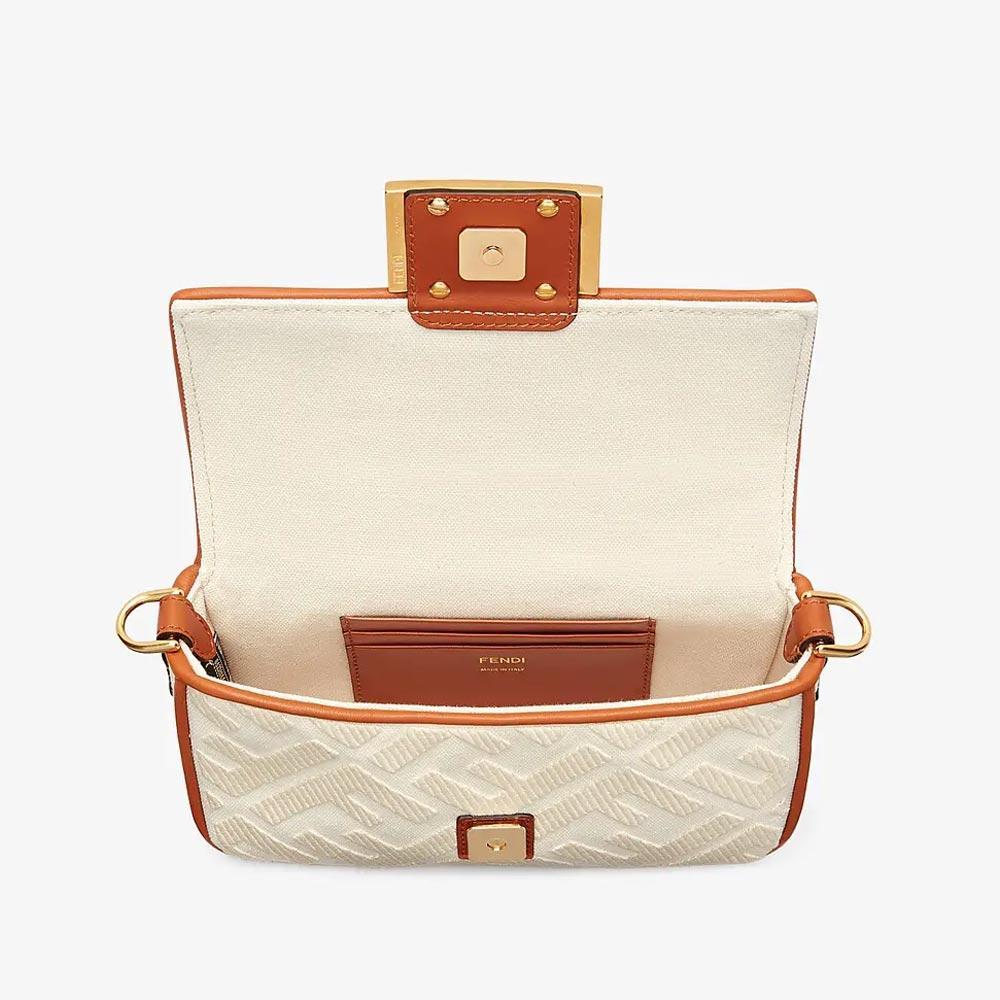 BAGUETTE White Canvas FF Bag