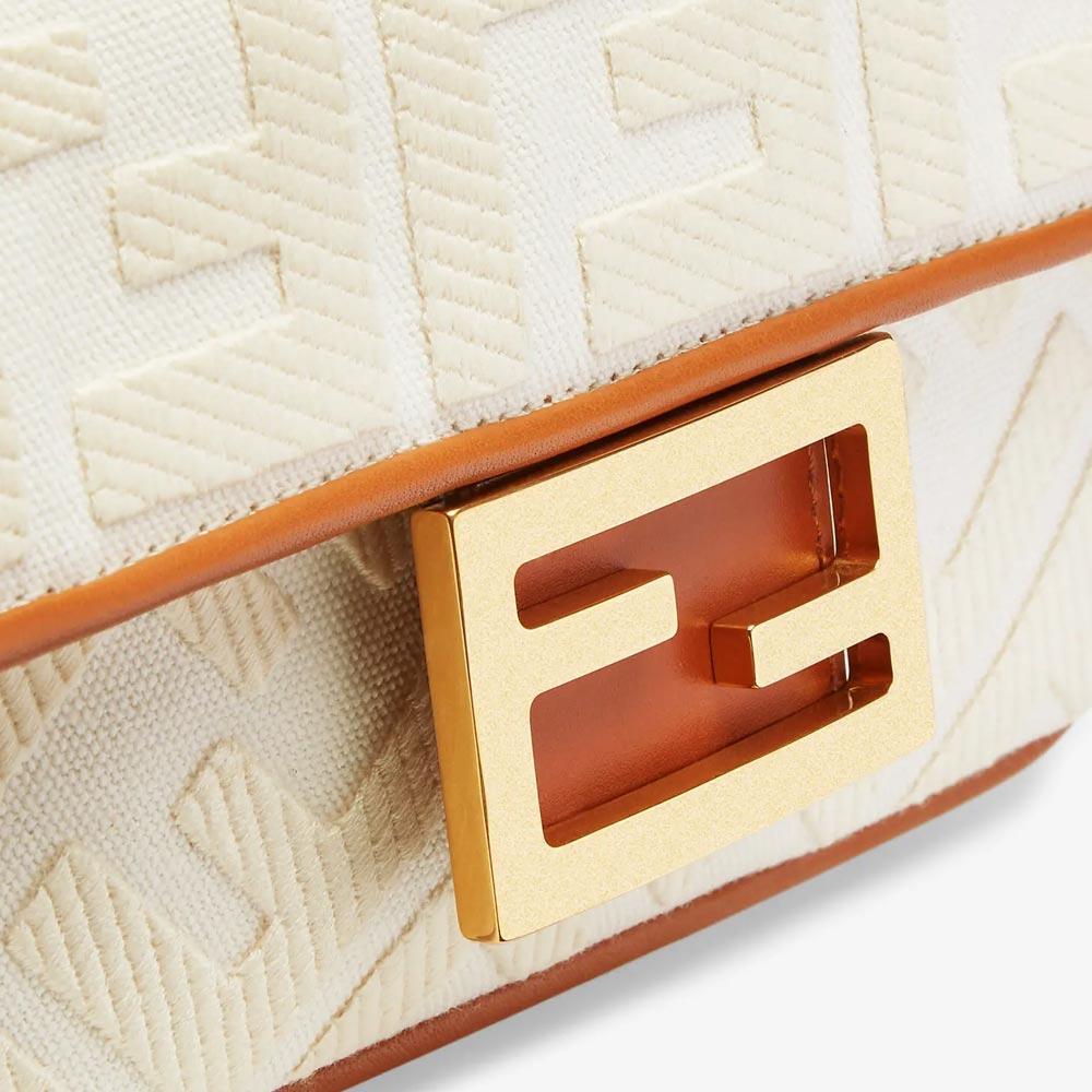 BAGUETTE White Canvas FF Bag