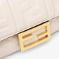 BAGUETTE White Nappa Leather FF Bag