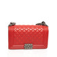 Chanel Red New Medium Boy Bag - ADL1302 - Cap N Wrap