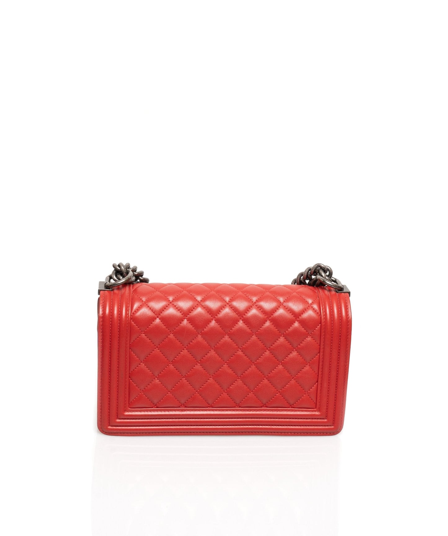 Chanel Red New Medium Boy Bag - ADL1302 - Cap N Wrap