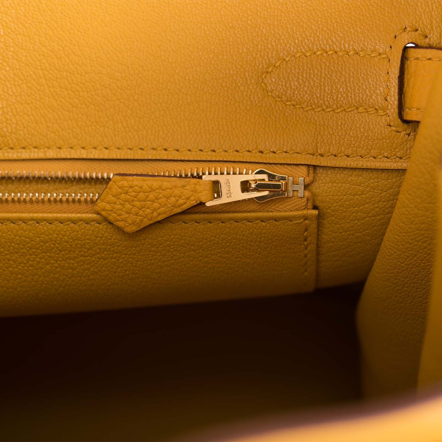 Hermes Jaune Ambre Togo Birkin 30cm Gold Hardware
