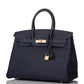 Hermes Bleu Nuit Togo Birkin 35cm Gold Hardware