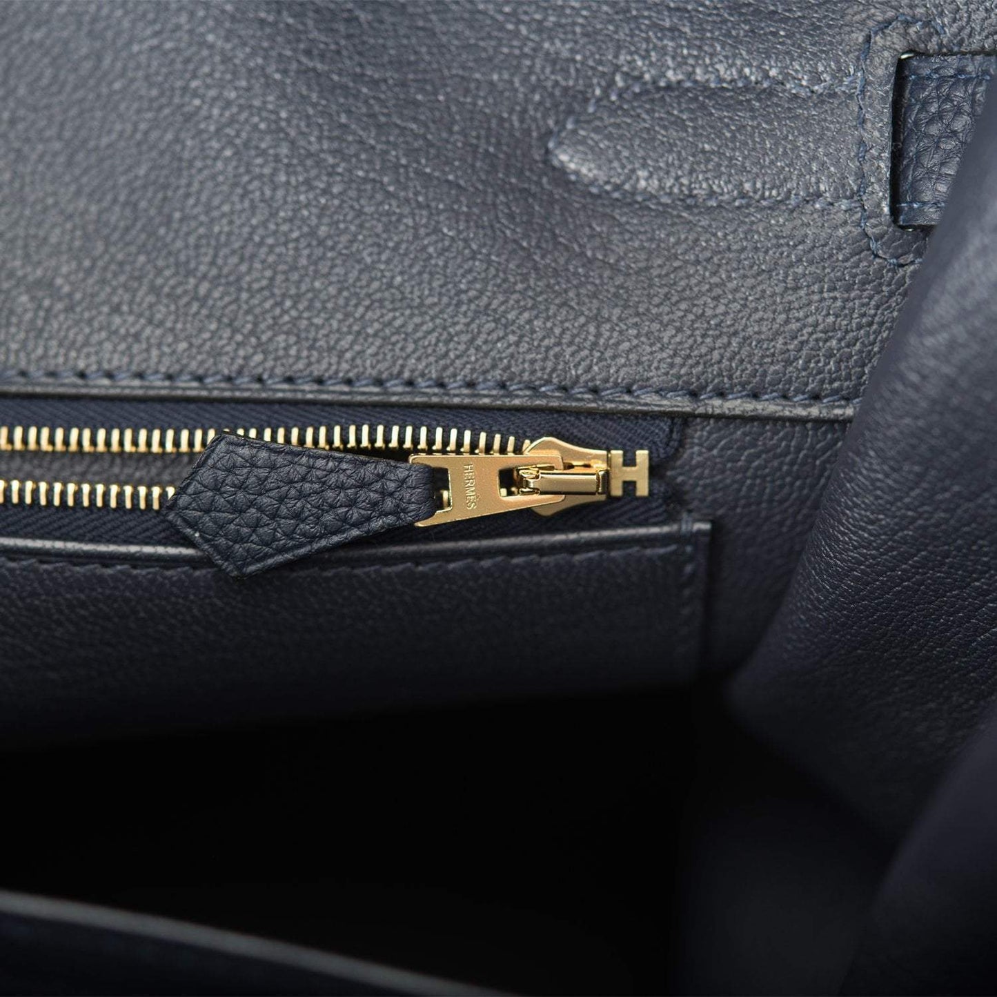 Hermes Bleu Nuit Togo Birkin 35cm Gold Hardware