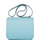 Hermes Bleu Atoll Epsom Constance 24cm Gold Hardware