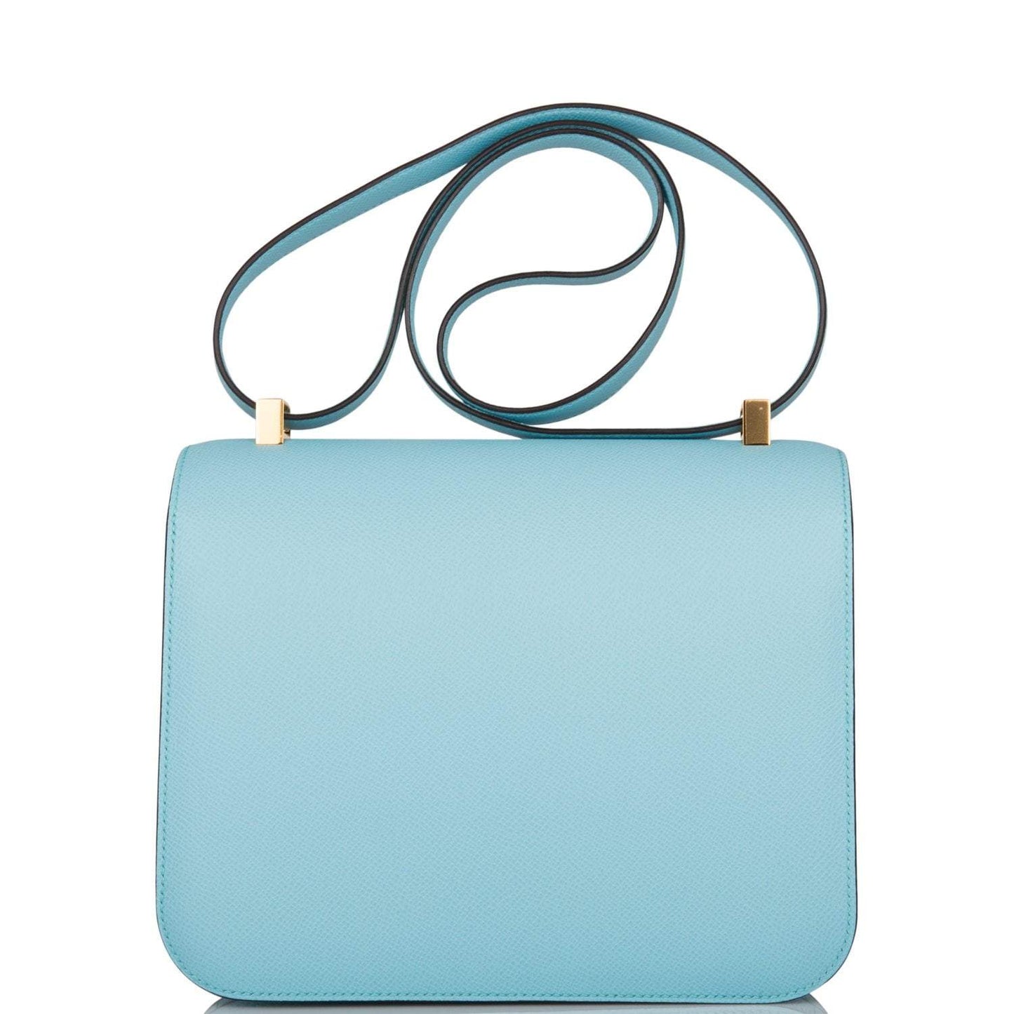 Hermes Bleu Atoll Epsom Constance 24cm Gold Hardware