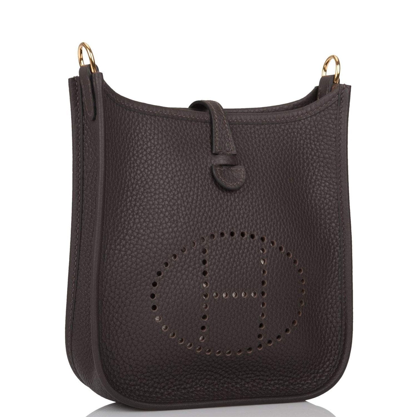 Hermes Ebene Clemence Evelyne TPM Bag Gold Hardware