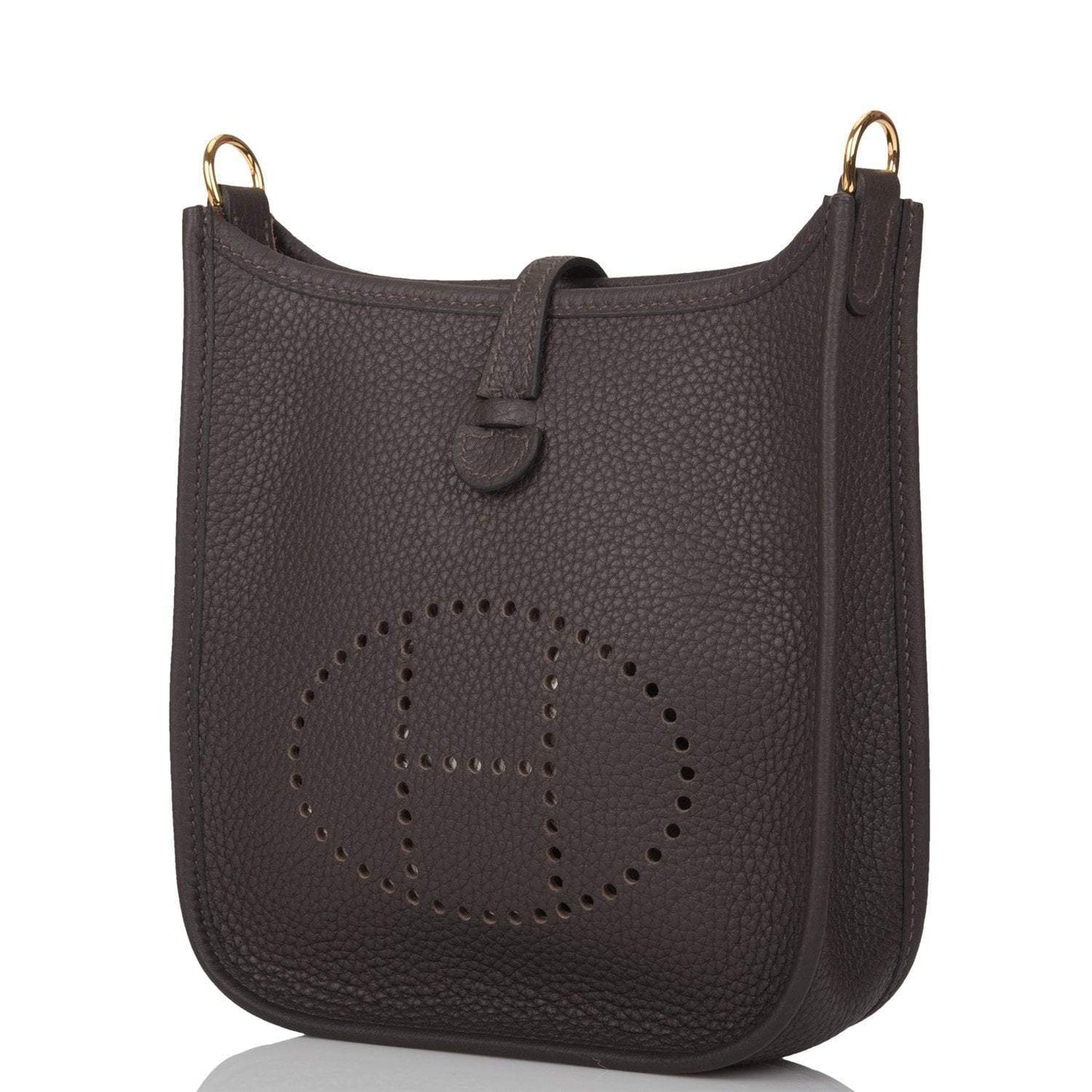 Hermes Ebene Clemence Evelyne TPM Bag Gold Hardware