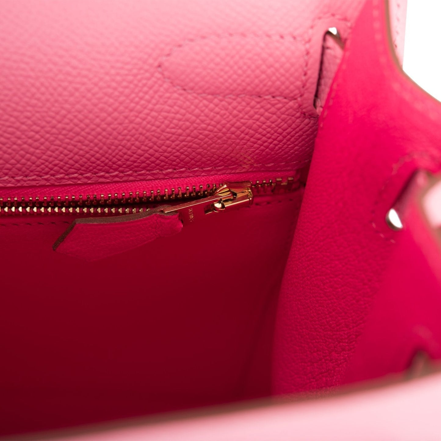 Hermes Horseshoe Stamp (HSS) Rose Confetti Verso Epsom Sellier Kelly 28cm Gold Hardware